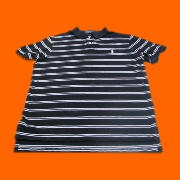 Ralph Lauren Boys Shirt Polo Custom Fit, Striped, Side Slits, High/Low S… - Picture 13 of 16
